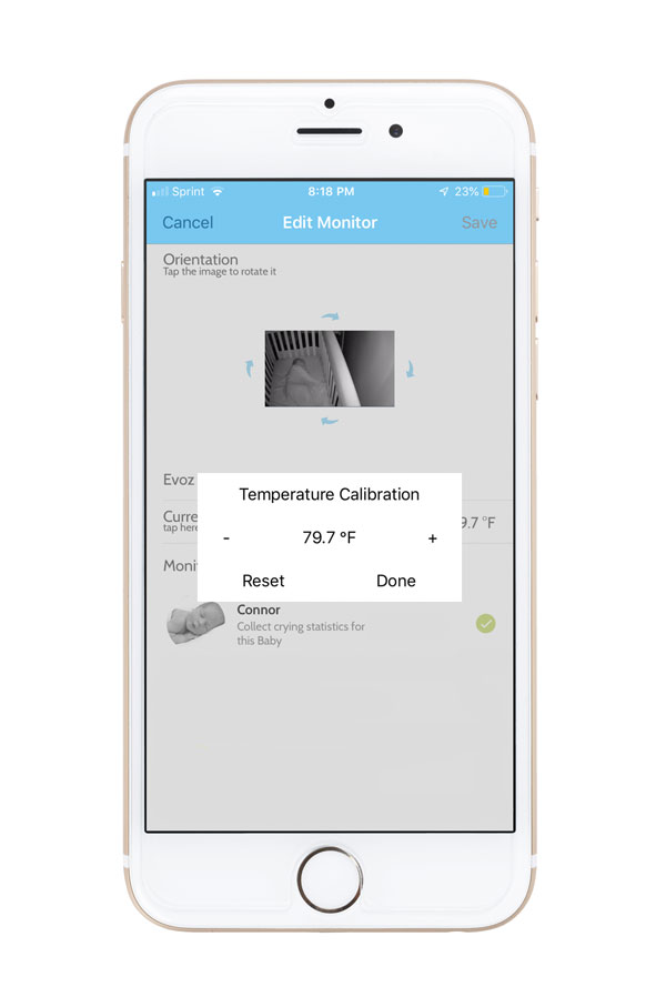How to Calibrate Your Evoz Glow Baby Monitor Temperature Sensor